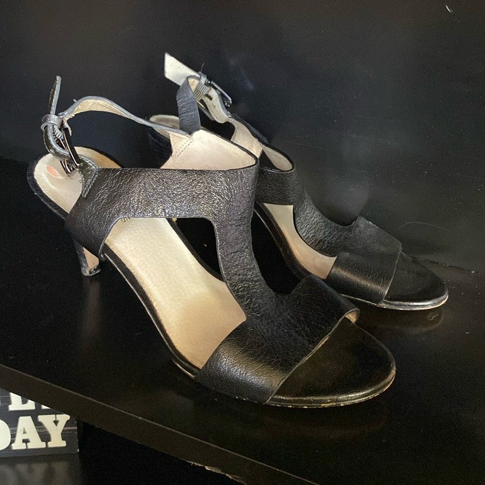 MICHAEL Michael Kors Black Cutout Slingback Heels